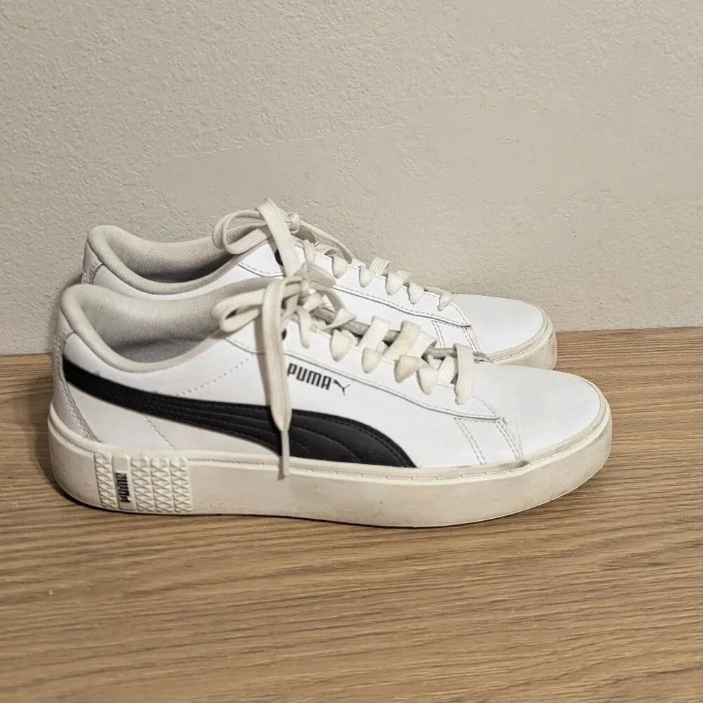 PUMA SMASH V2 PLATFORM SNEAKERS SIZE 8